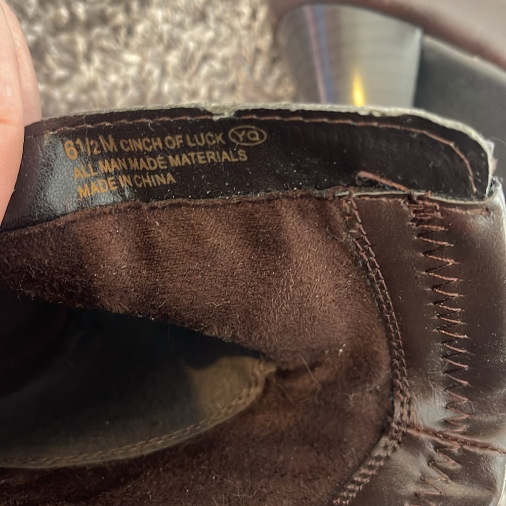 Aerosoles A2 Ankle Boots Dark Brown Square Toe - Picture 7 of 8
